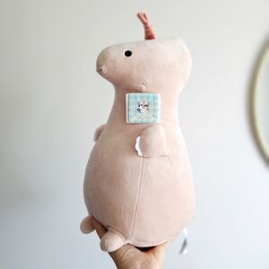 Japan Kawaii LivHeart Roomies Dino Plush Pink Dinosaur Soft Stuffed Toy NWT